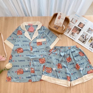 bộ ngủ pyjama - chỉ còn xanh lá