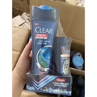 Dầu gội đầu clear bạc hà và clear men