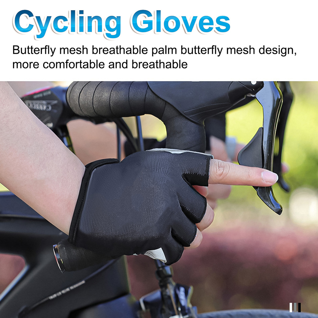 IGREE♆Pair Cycling Gloves Multiuse Unisex Half Finger Sport Gloves for Summer