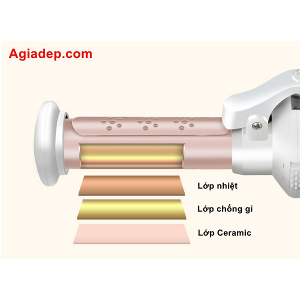 Máy uốn tóc, làm xoăn, tạo kiểu tóc không dây cao cấp Marske M5900 -  Hàng Xịn Xuất Châu Âu