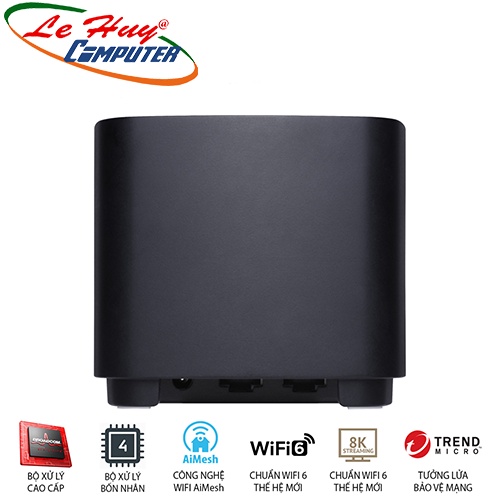 Bộ phát wifi ASUS XD4 (B-3-PK) Mesh wifi 6, Chuẩn AX1800