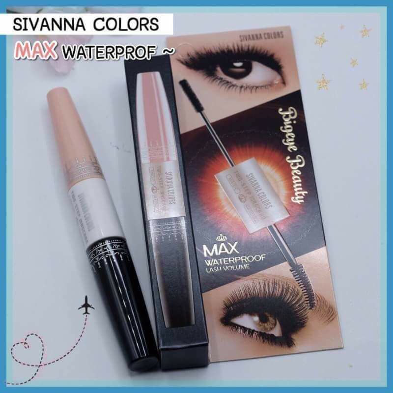 [Combo]Mascara 2 đầu 6X Two-Step và kẻ mắt Luxury Deep Eyeliner Sivanna Colors Thái Lan chuyên dụng cho makeup