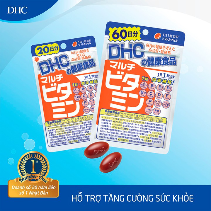 Viên uống Vitamin tổng hợp DHC (New) bổ sung 12 loại vitamin thiết yếu gói 60 viên (60 ngày)