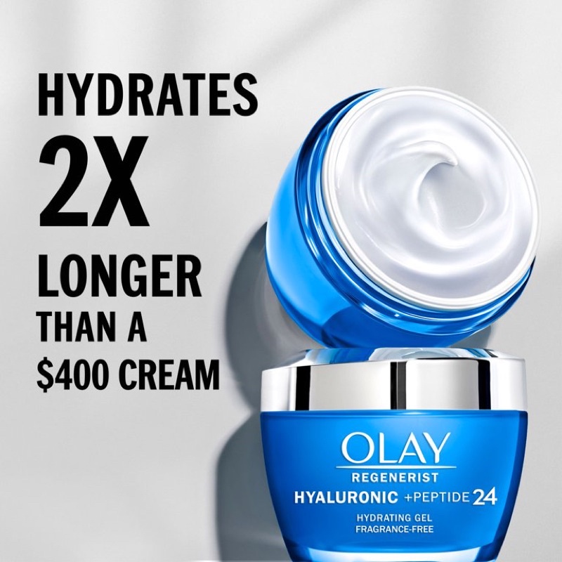 Kem dưỡng cấp ẩm dạng gel Olay Hyaluronic + Peptide 24h