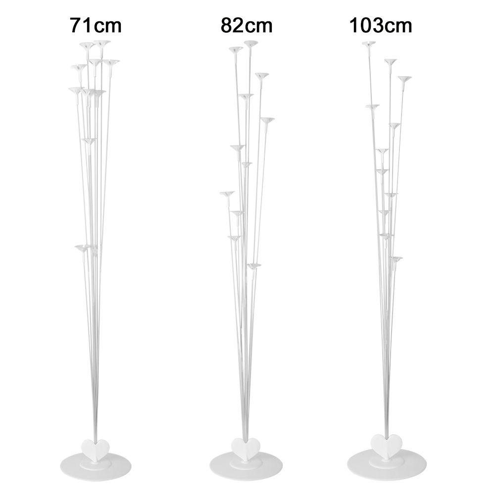 Bộ Giá Đỡ 11 Ống Bong Bóng Trái Tim Trang Trí Tiệc Cưới / Sinh Nhật