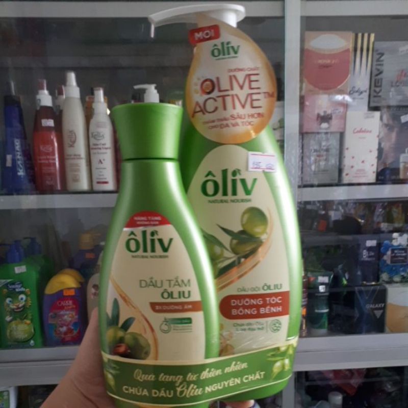 DẦU GỘI ÔLIV 650ML TẶNG DẦU TẮM ÔLIV 165ML