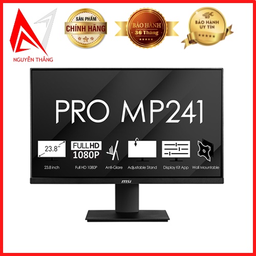 Màn hình máy tính MSI PRO MP241X 23.8 inch FHD/VA 75Hz new chính hãng