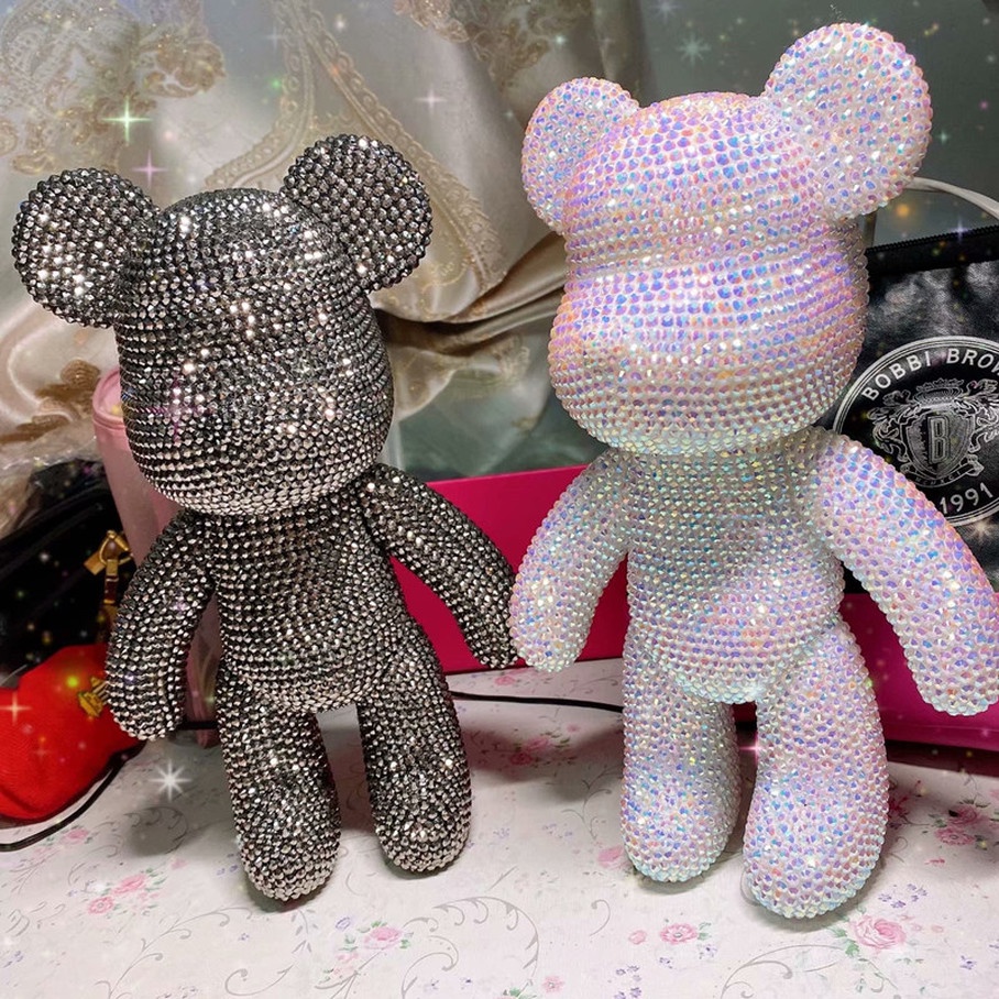 ▶Còn hàng▶ Tự làm Sticker Kim cương Bạo lực Gấu Trang trí Quà tặng Đồ chơi Thủ công Bearbrick