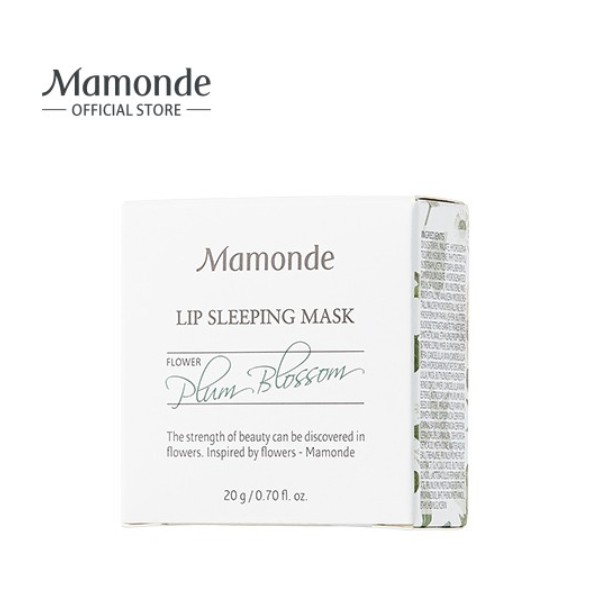 Mặt nạ ngủ môi dưỡng ẩm và loại bỏ tế bào chết da môi [Mamonde] Aqua Peel Lip Sleeping Mask 20g