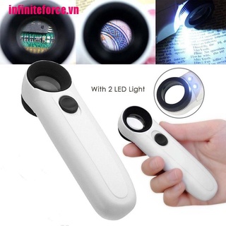 Kính lúp phóng đại 40 lần có 2 đèn led chuyên dụng cho kim hoàn thiện