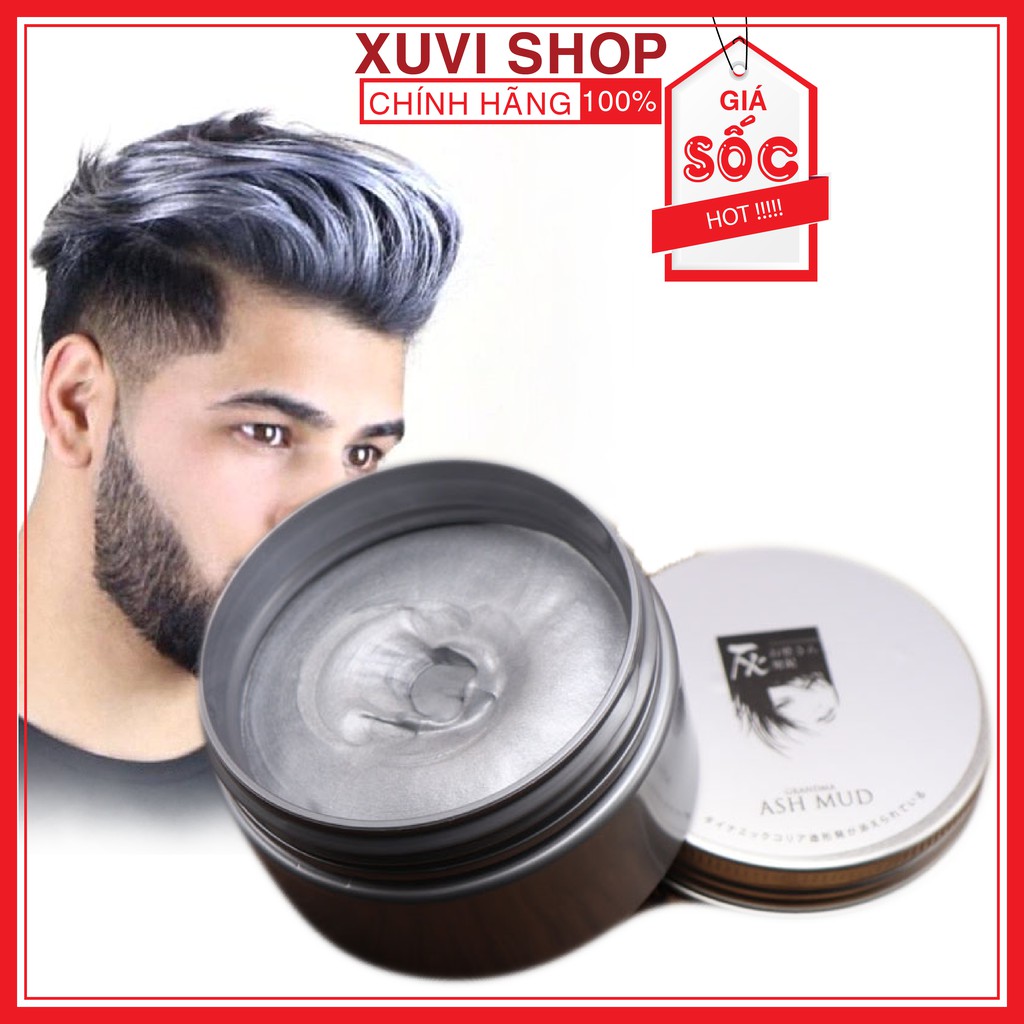 Sáp Vuốt Nhuộm Tóc Màu Xám Khói Tạo Kiểu ASH MUD Nhật Bản 120g Chính Hãng Đổi Màu Tạm Thời - XUVI SHOP | BigBuy360 - bigbuy360.vn