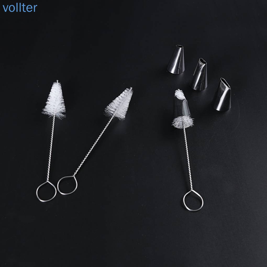 Bàn chải rửa bình nước bằng nylon và thép không gỉ tiện dụng cho nhà bếp