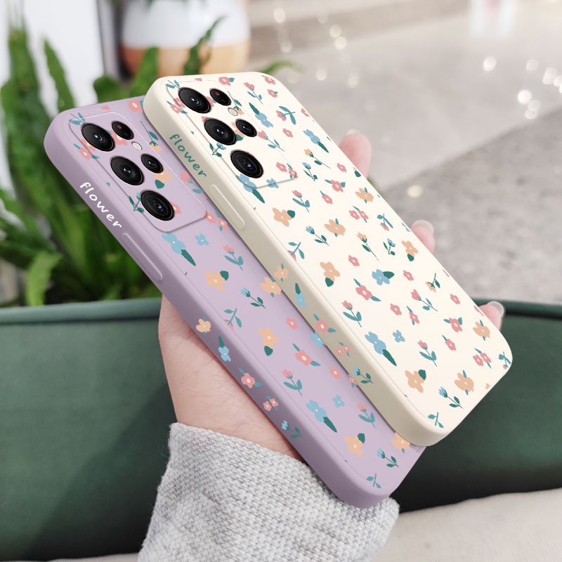 Ốp Điện Thoại Họa Tiết Hoa Mini Thời Trang Cho Samsung Galaxy S23 S22 Ultra Plus