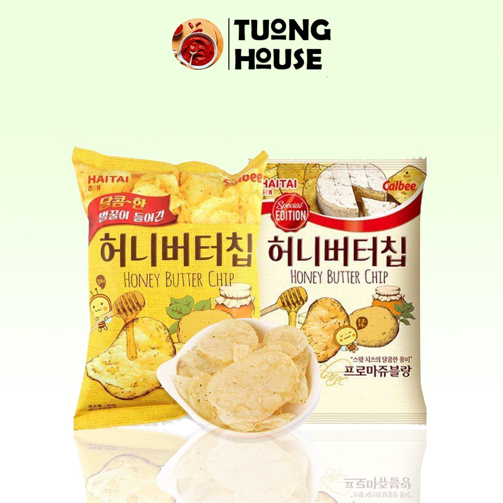 Snack khoai tây bơ mật ong honey butter chip Hàn Quốc