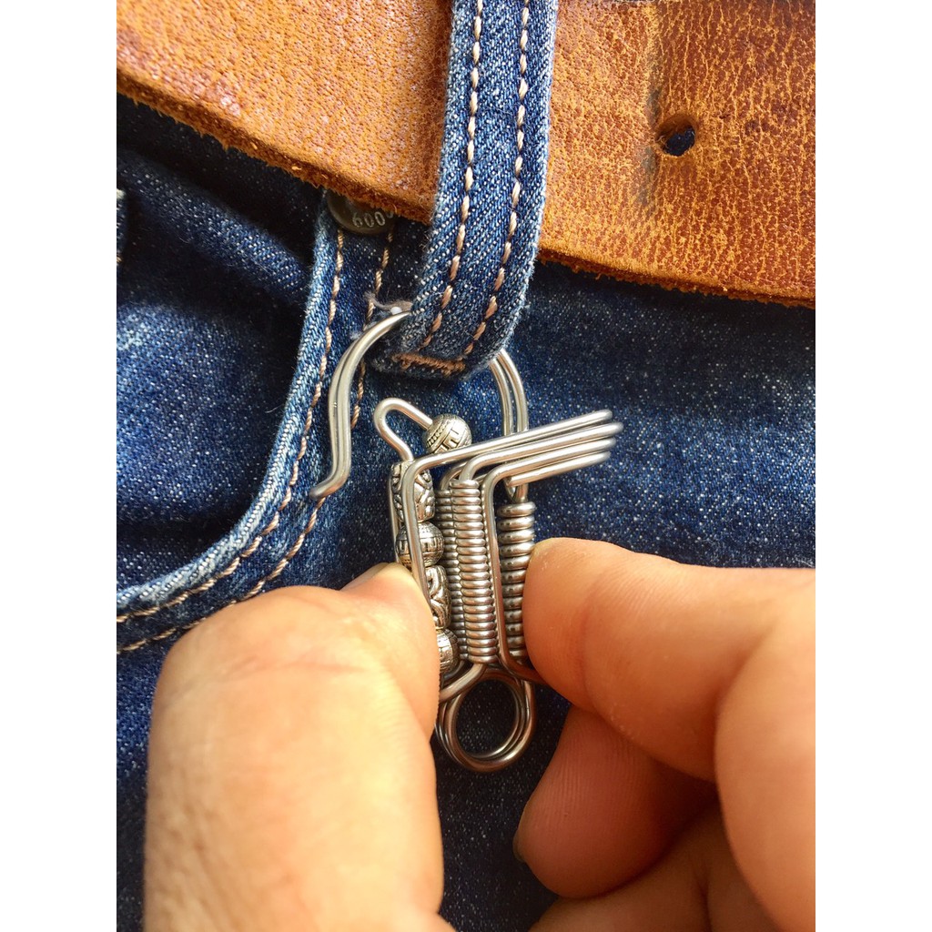 Móc Khóa Inox 304 Uốn Hình Chim Cánh Cụt Nữ Hoàng