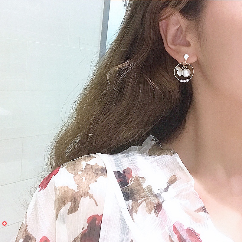 Khuyên tai Bông tai mạ vàng phong cách Hàn Quốc cổ điển đơn giản dành cho nữ