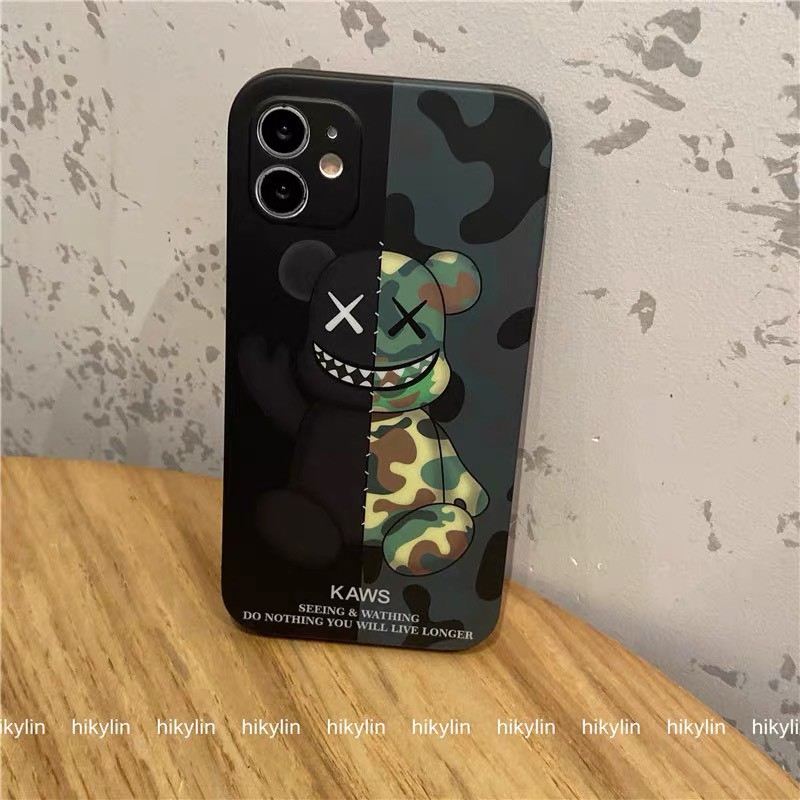 Ốp Lưng iPhone - Ốp iPhone Bape Silicon Full Hình Chìm