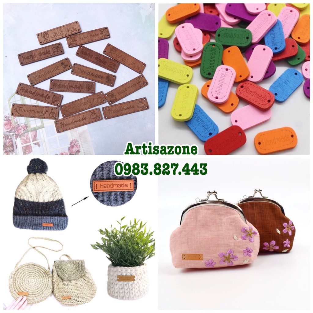 Tag gỗ Handmade - Phụ kiện trang trí - (Đọc kỹ mô tả sản phẩm)