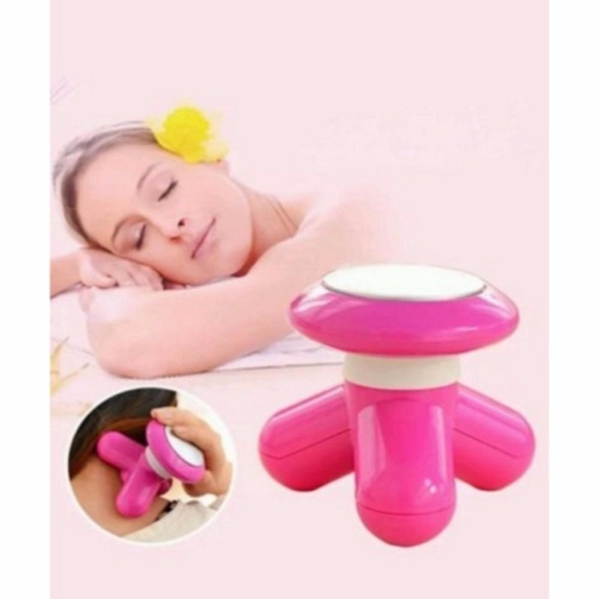 Máy massage cầm tay mini rung 3 chân MIMO XY-3199 dùng pin hoặc cáp sạc, máy mát xa toàn thân lưng cổ vai gáy tiện dụng