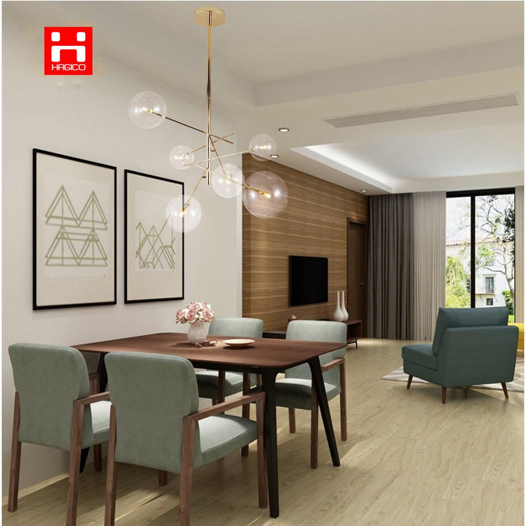 Đèn chùm thả trần trang trí hiện đại thuỷ tinh THCN61A