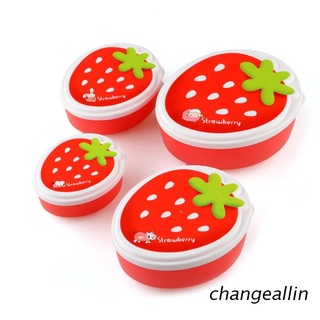 Set 4 hộp nhựa đựng thực phẩm có nắp đậy chống tràn tiện dụng