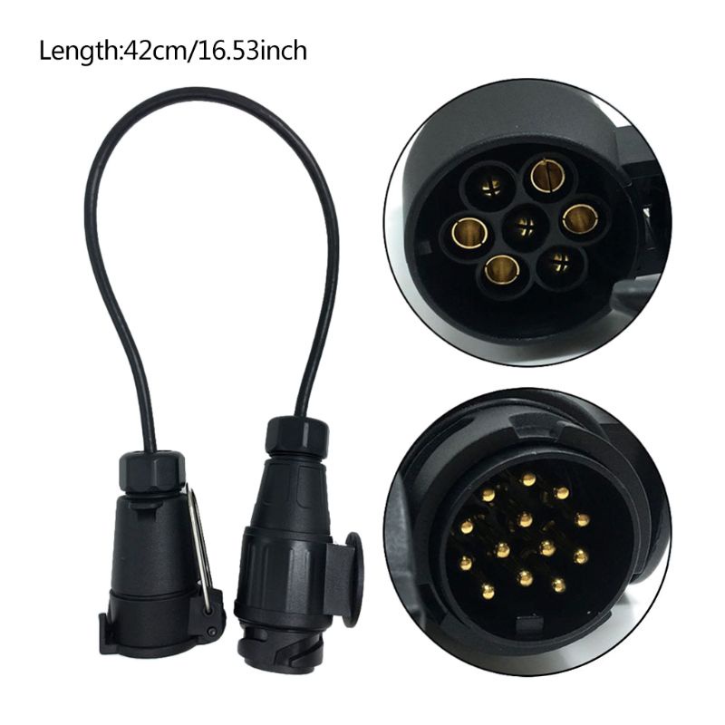 Phích Cắm Chuyển Đổi 12V 7 Pin Sang 13 Chấu Cho Xe Tải Caravan