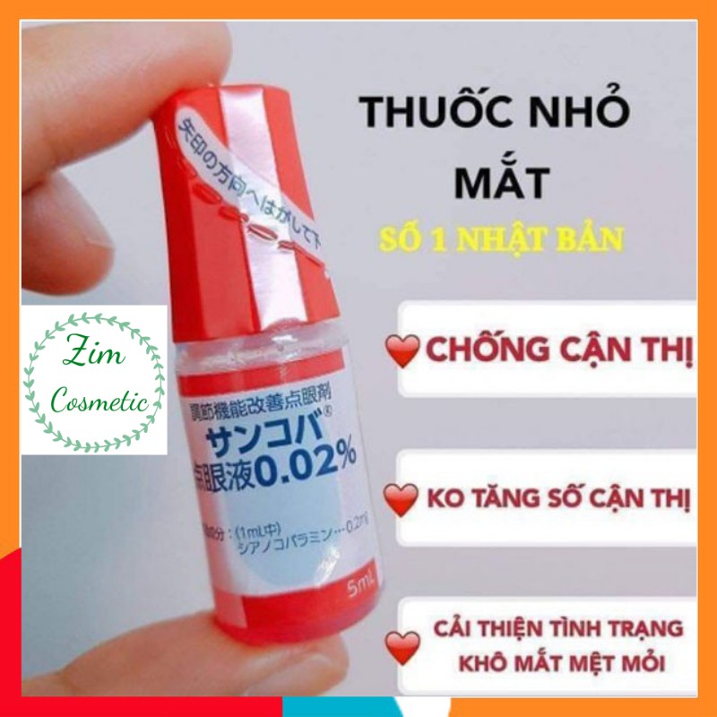 Nhỏ mắt cận thị Sancoba Nhật Bản - 5ml