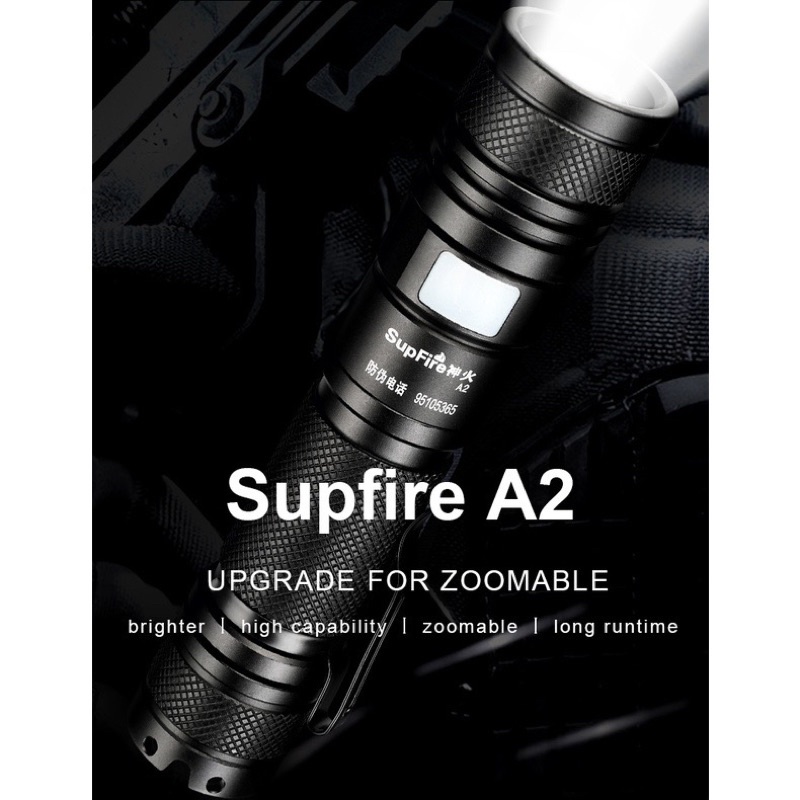 Đèn pin SupFire A2-S pin lớn 26650