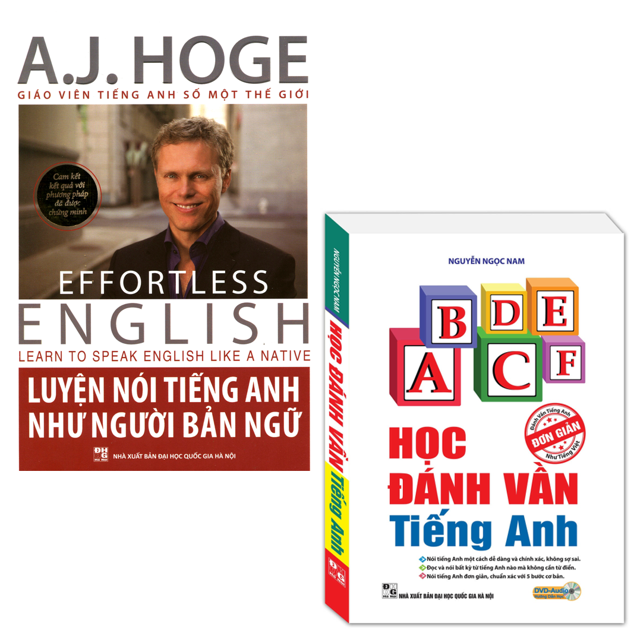 Sách - Combo Luyện Nói Tiếng Anh Như Người Bản Ngữ + Học Đánh Vần Tiếng Anh Tặng Kèm Bookmark