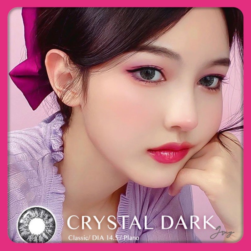 1 cặp Lens xám tự nhiên có độ sẵn 0-6 độ kính giãn tròng tròng cận Hàn quốc D2017 xám 7