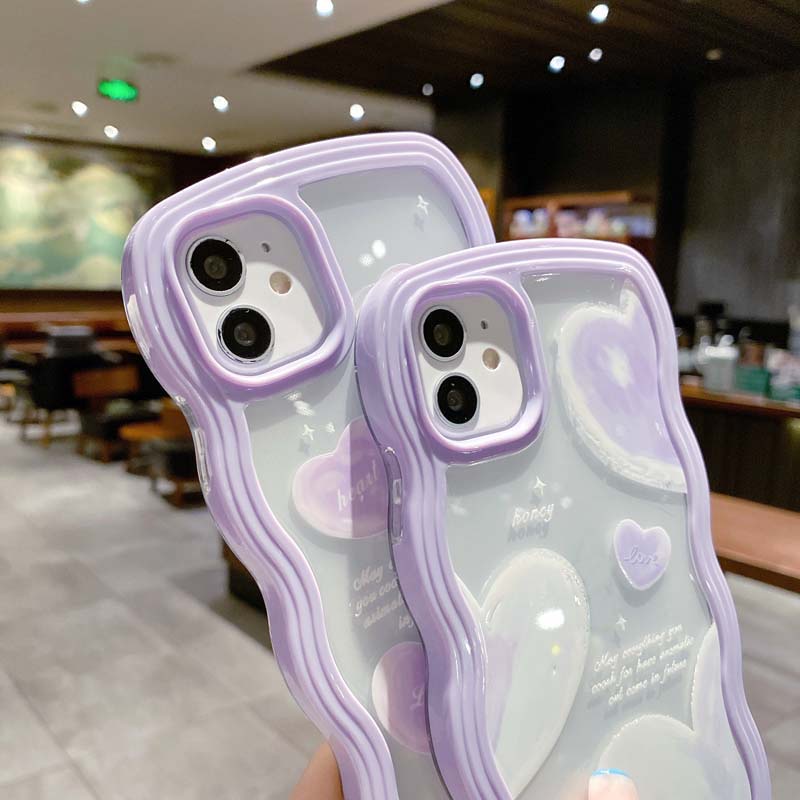 Ốp Điện Thoại TPU Silicon Mềm Chống Sốc Chống Bụi Hình Trái Tim Cho IPhone 13 11 12 Pro Max 7 8 Plus X XR XSMAX