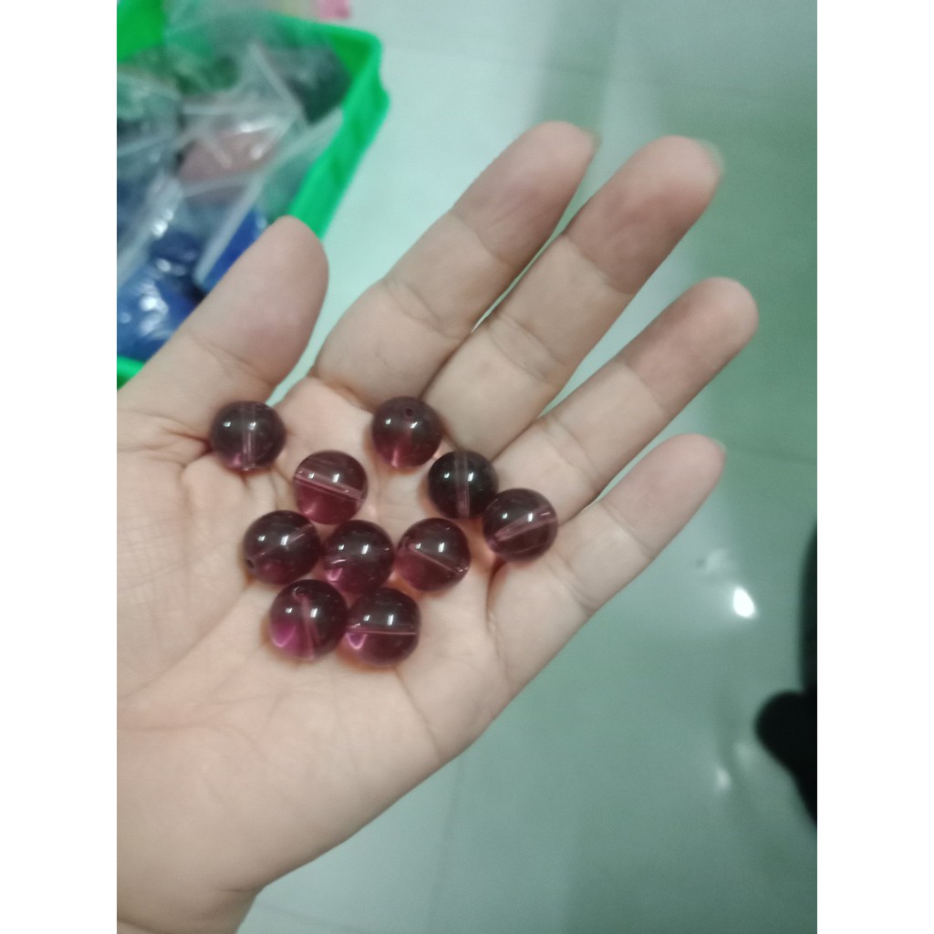 25-50-100gam đá nhân tạo màu tím r uợu vang 12mm