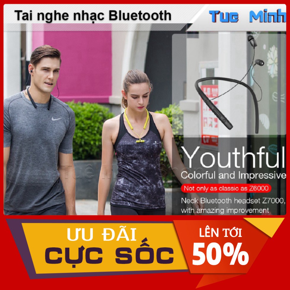 SALE KHÔ MÁU Tai nghe nhạc không dây Bluetooth Roman Z7000 @@@