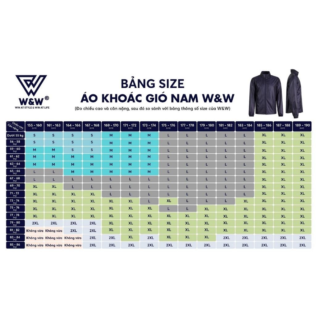 Áo Khoác Gió Nam 1 Lớp WW Chất Liệu Vải Polyamide Có Khả Năng Chống Thấm Nước, Ngăn Gió Giữ Nhiệt Tốt JACKET05