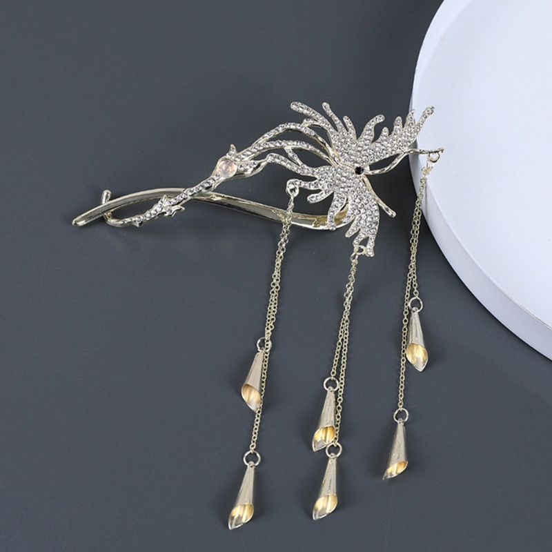 Trâm Cài Tóc Kim Loại Hình Bướm Đa Năng Thanh Lịch