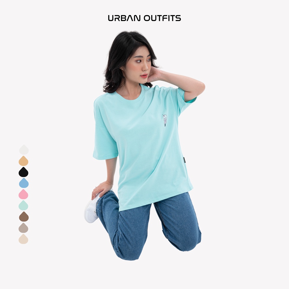 Áo Thun Tay Lỡ Form Rộng URBAN OUTFITS  ATO103 Local Brand In GOOD LUCH MEAL ver 2.0 Chất Vải 100% Compact Cotton 250GSM