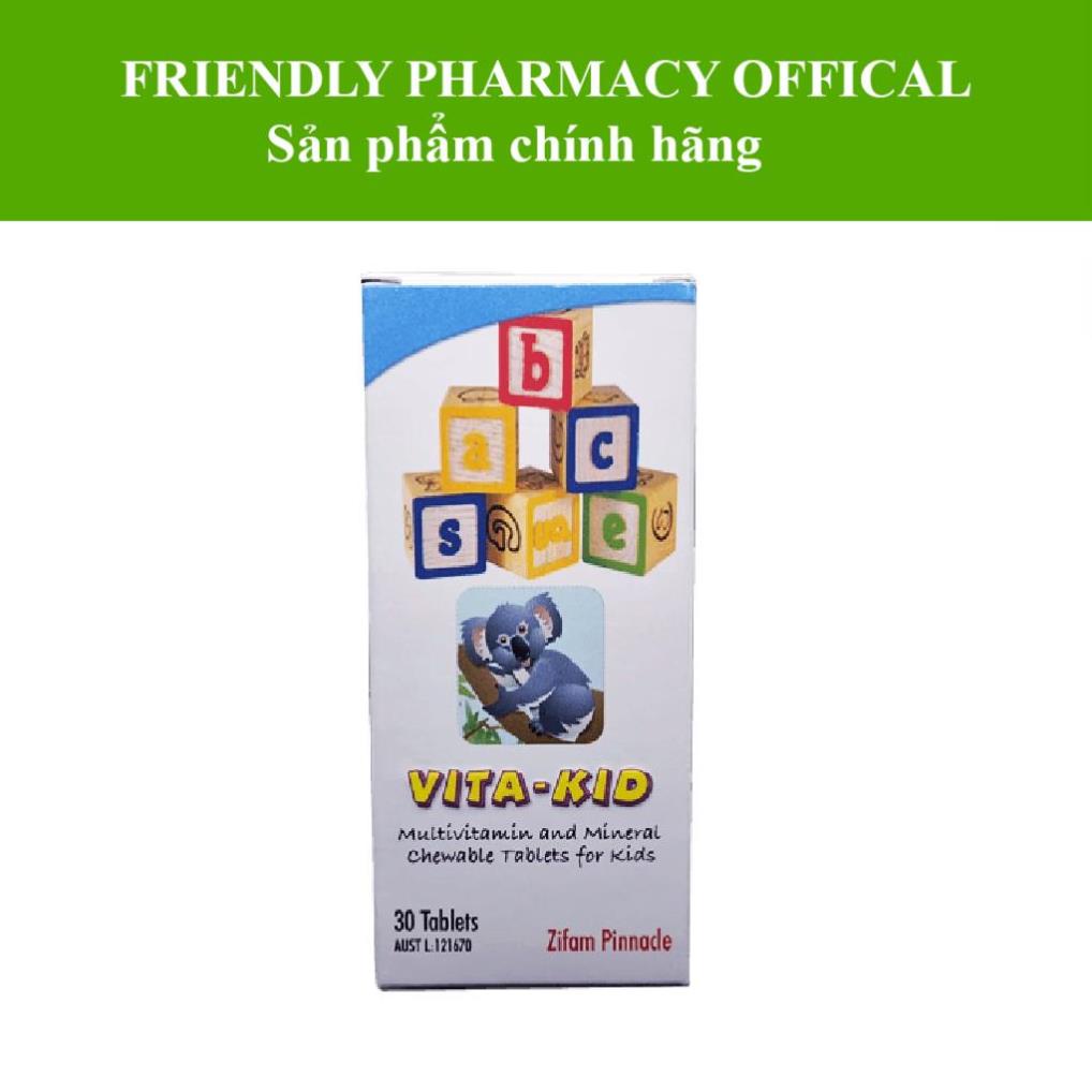 {Nhập Úc} VITA KID – Bổ sung vitamin, khoáng chất giúp tăng sức đề kháng, mắt sáng, dáng cao, thông minh (30 viên)