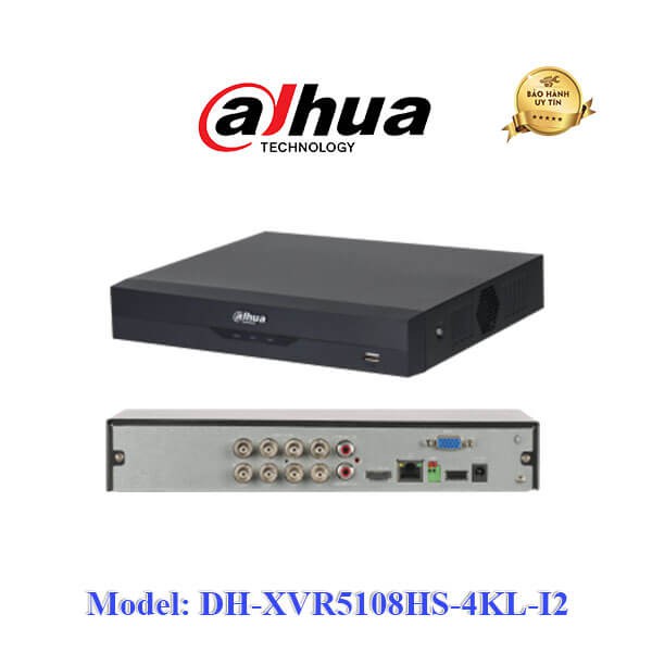 Đầu ghi hình 8 kênh analog CVI 5MP Dahua DH-XVR5108HS-4KL-I2 thông minh (chính hãng Dahua VN)