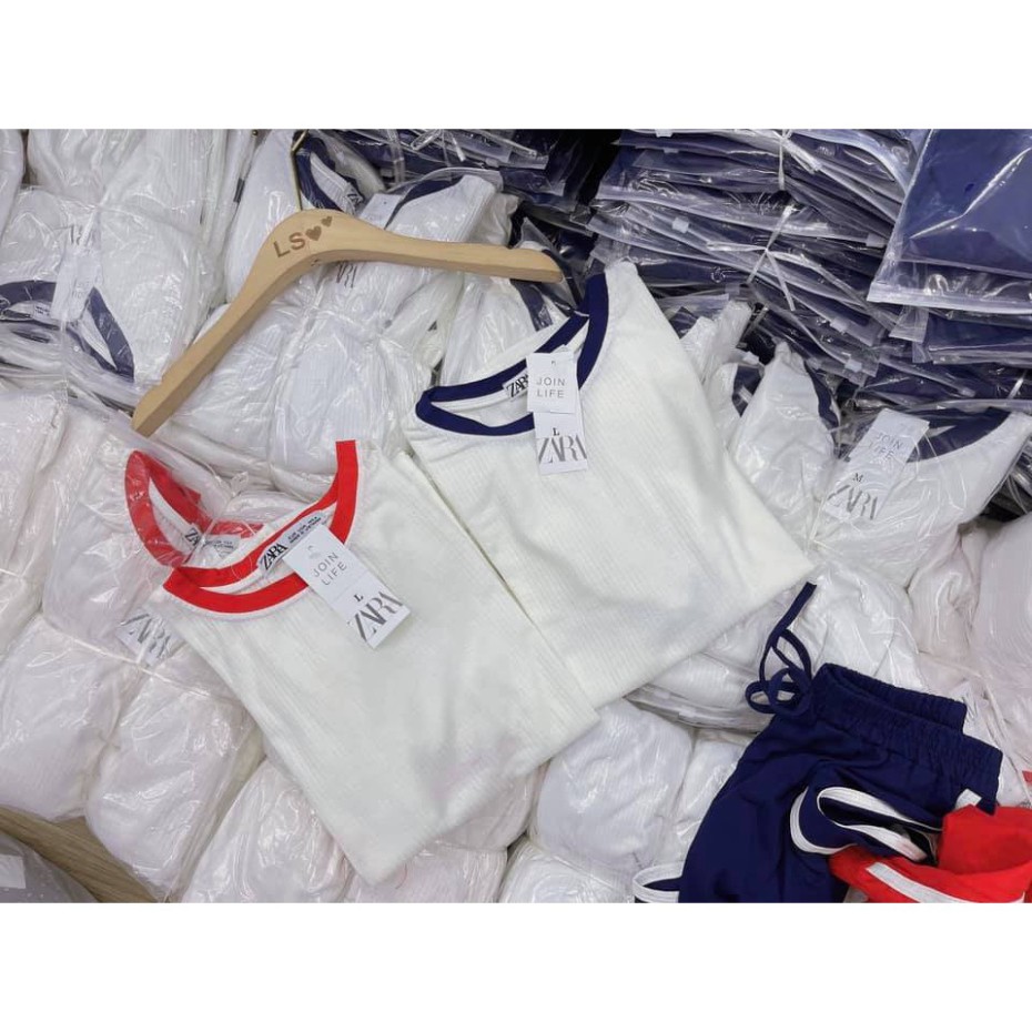 [Mã FAGREEN245 giảm 10% tối đa 30K đơn 99K] (Kho Sỉ Nam Đinh) BỘ THUN TĂM TRẮNG VIỀN ĐỎ ĐEN | BigBuy360 - bigbuy360.vn