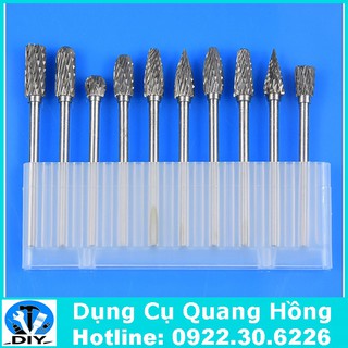 Bộ 10 mũi mài , khắc vonfram