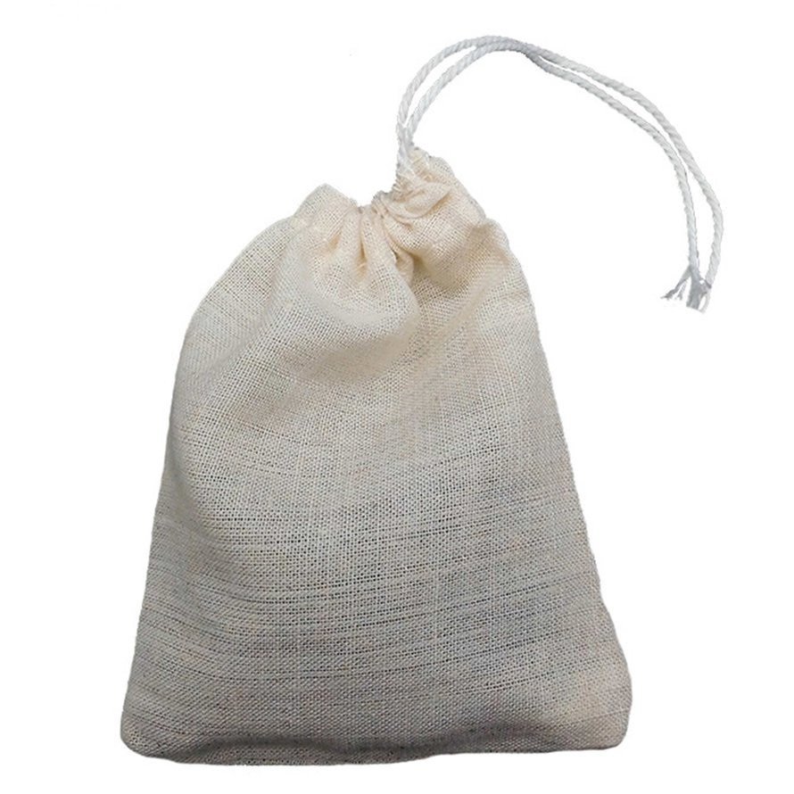 [ Nhiều size] Túi Lọc Bã Hoa Quả, Lọc Trà, Lọc Sữa Hạt Bằng Vải Cotton Có Dây Rút Tiện Dụng