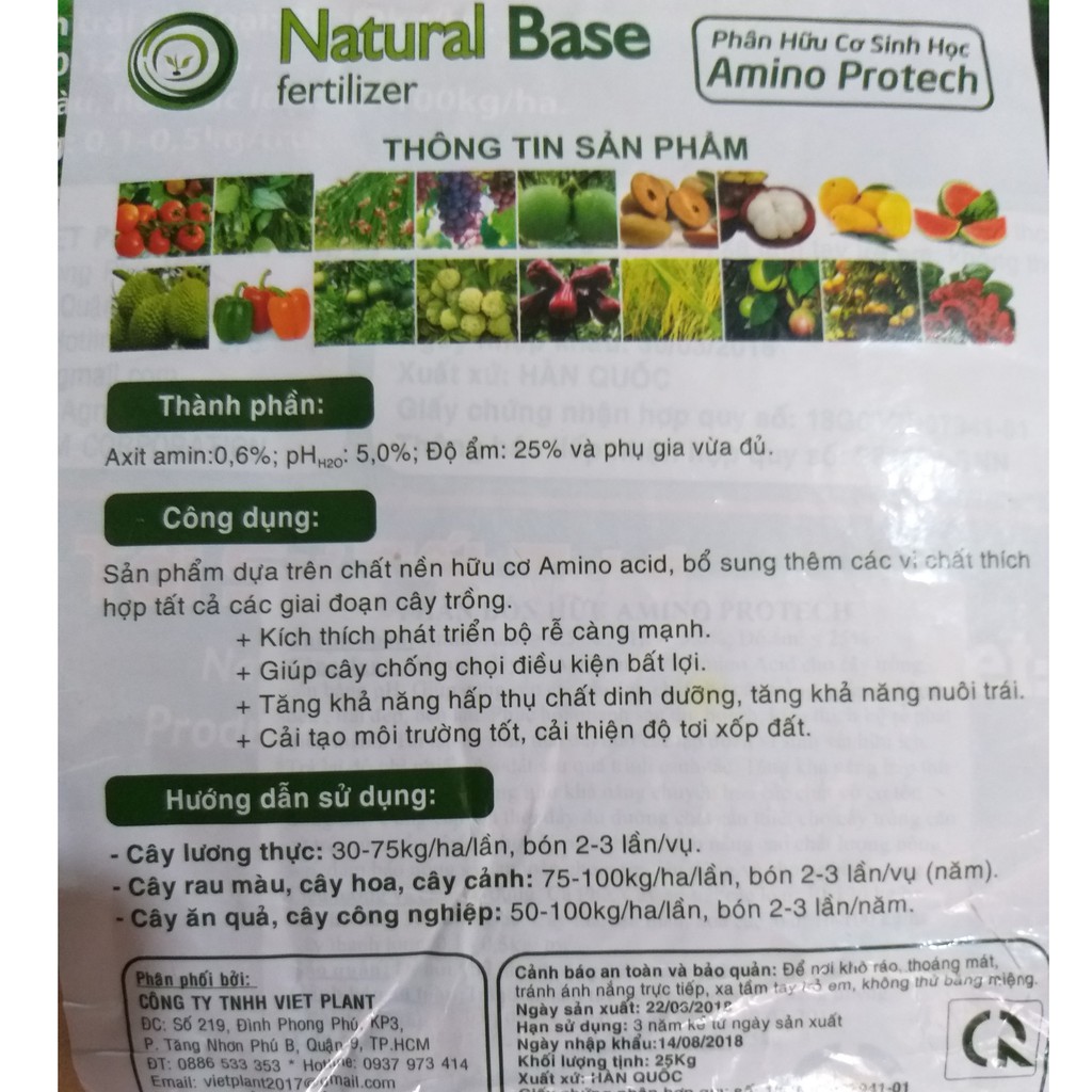 (500g) Phân Hữu Cơ - Phân hữu cơ Đạm Yến Biển Hàn Quốc