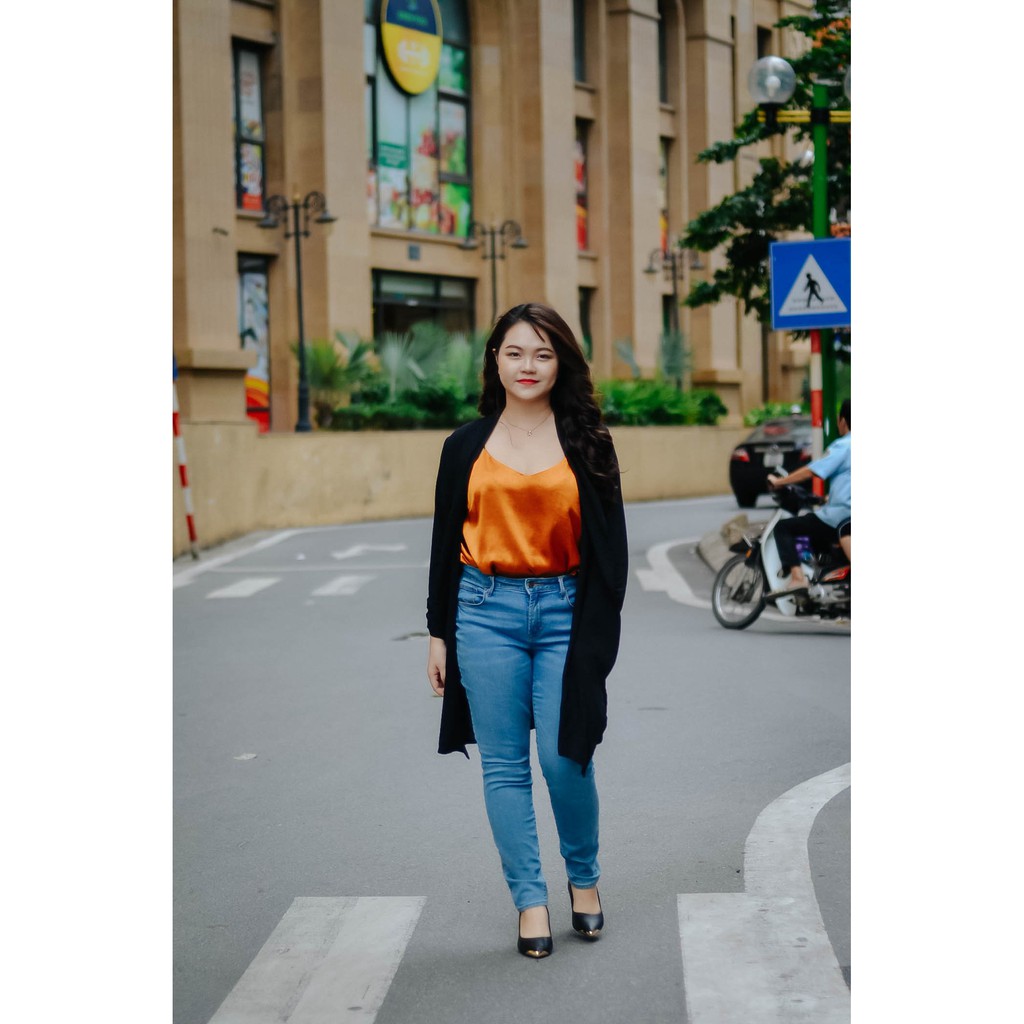 ÁO CARDIGAN DÁNG DÀI ĐEN BIGSIZE 65-85KG | BigBuy360 - bigbuy360.vn