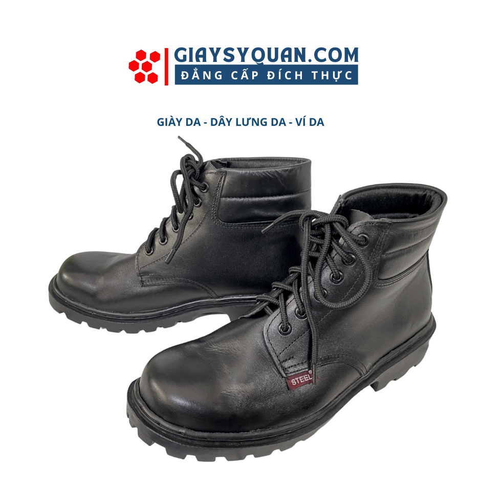 Giày Boot Nam Da bò Mũi Bọc Thép MT09