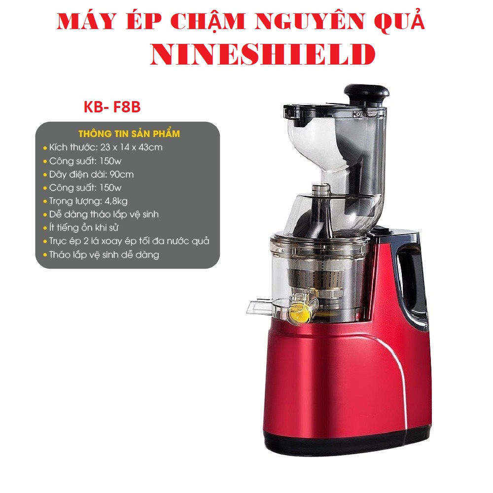 Máy ép chậm Nineshield Kb - F8b/ Kb-f10 ép nguyên quả