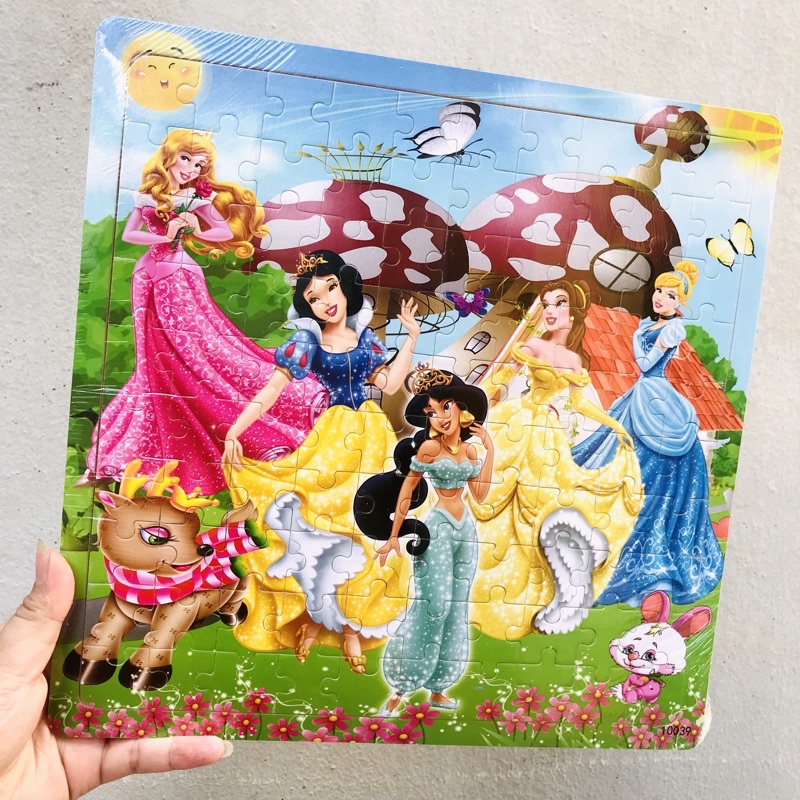 [100 miếng] Đồ chơi tranh ghép hình gỗ puzzle - Bộ ghép hình - Tranh xếp hình