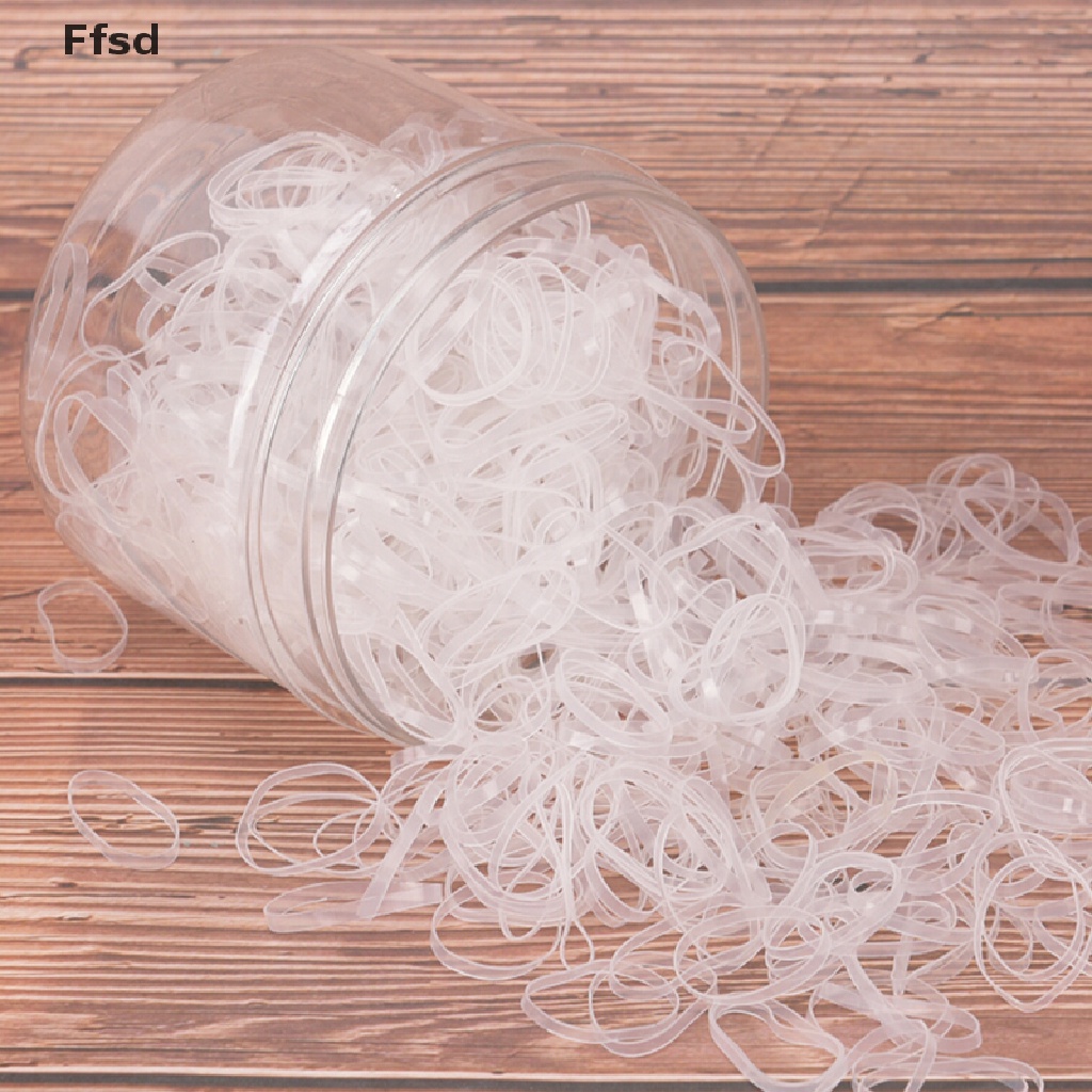 Hộp 500 Dây Thun Buộc Tóc Đuôi Ngựa Co Giãn * Bán Nóng