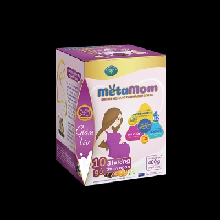 Sữa bầu metamom 400g (10 gói *40 gram* 3 vị cam, vani, socola)