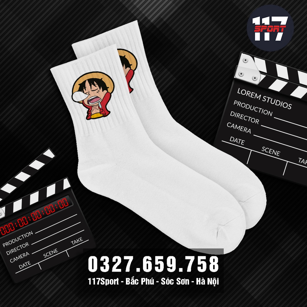 Tất Vớ In Hình Biểu Cảm Luffy Cực Cute - In Tất Vớ Theo Yêu Cầu