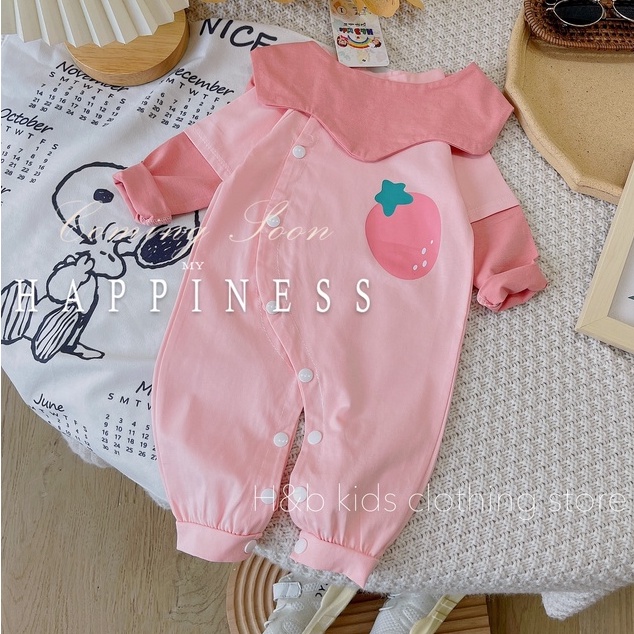 Body suit, body heo hồng cho bé trai bé gái 3 mẫu siêu đáng yêu quảng châu, chất liệu coton thoáng mát cho bé mesoschop